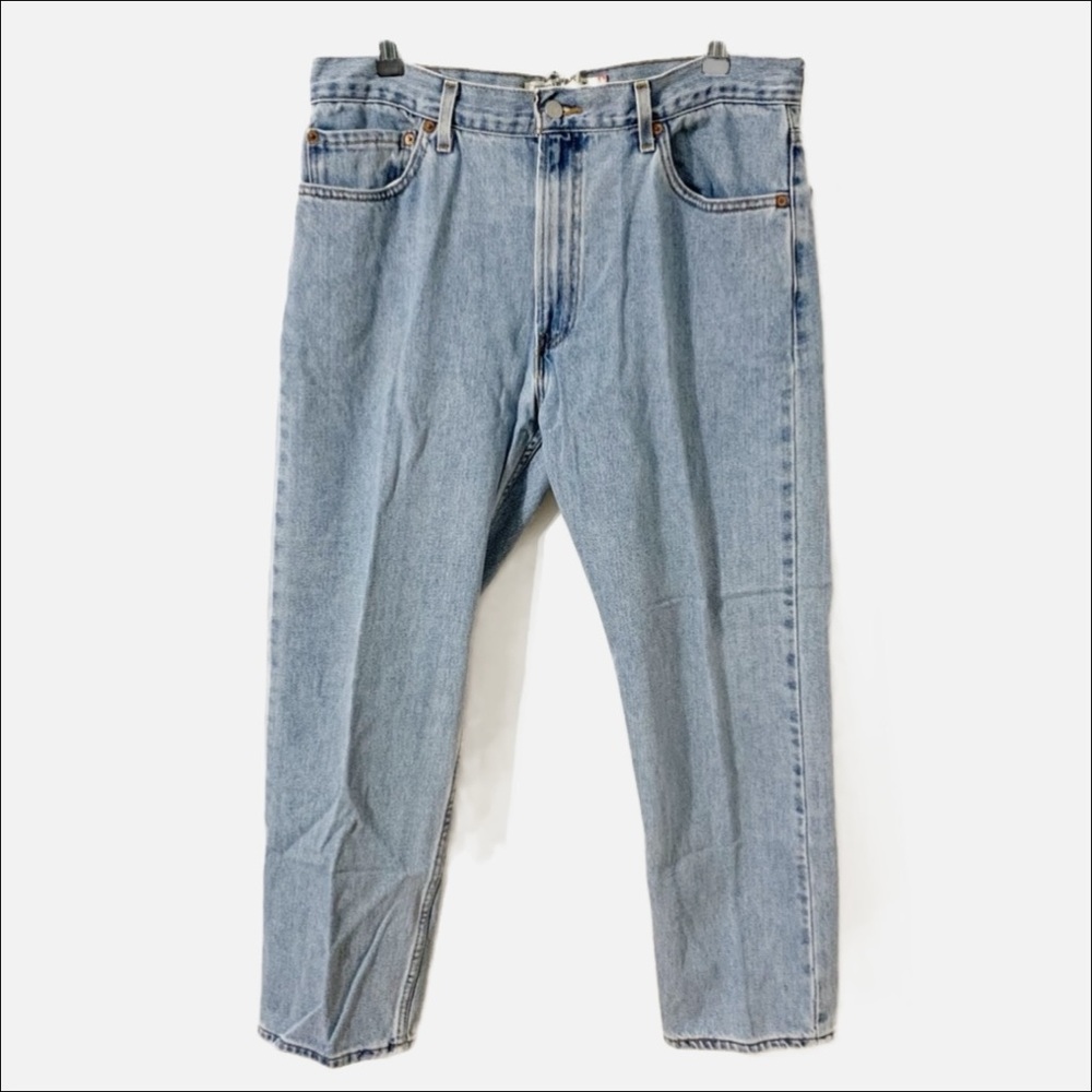 Levi’s 505 Regular Fit Light Wash Blue Denim Jeans 36x30 Five Pocket Styling